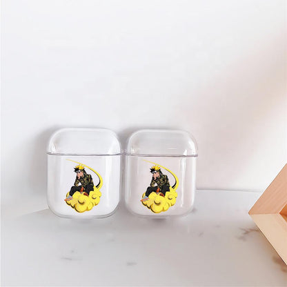Naruto on Nimbus Cloud Apple Airpods Clear Case