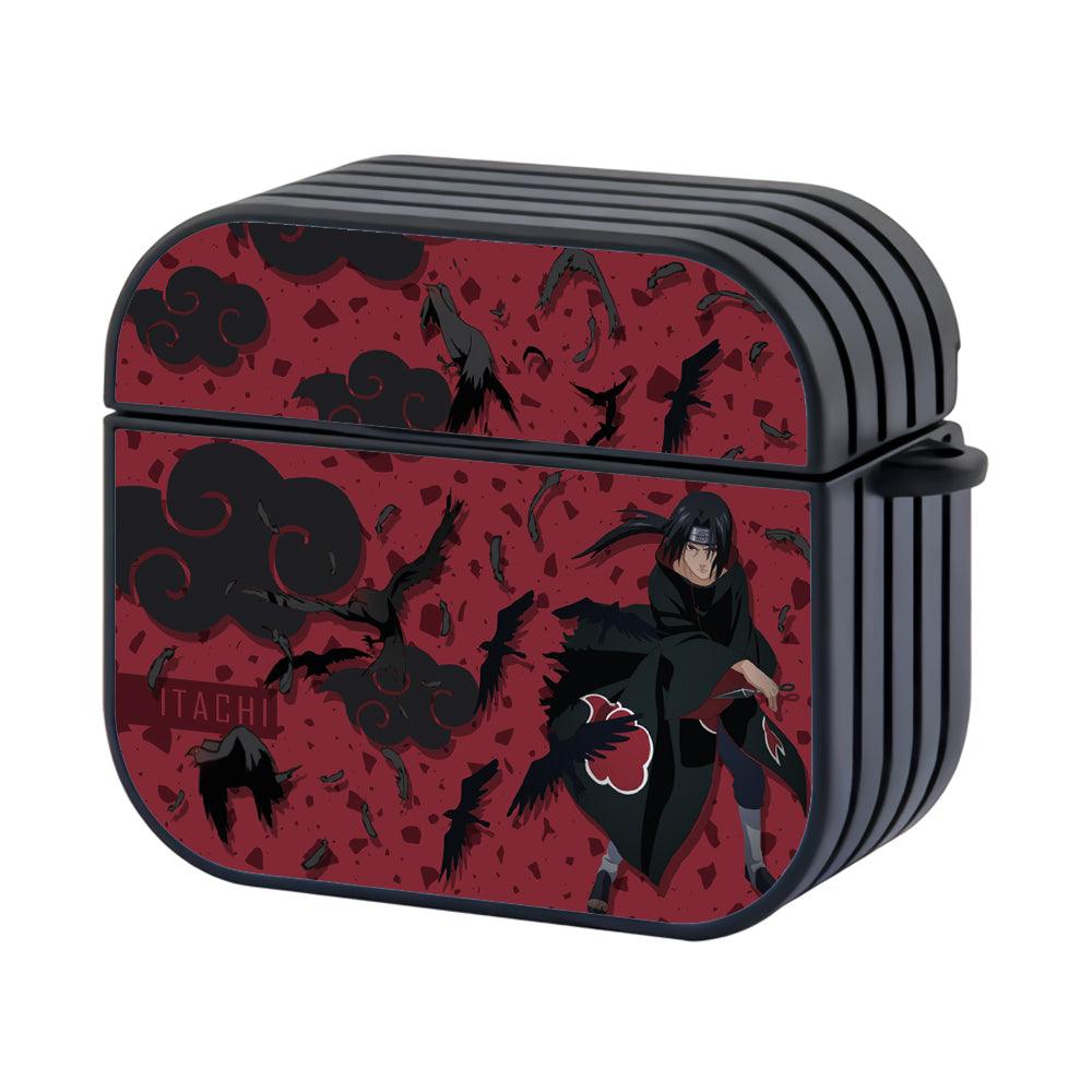 Naruto on Itachi The Shadow Hero Apple Airpods 4 Case Black