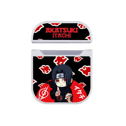 Naruto on Itachi Tiny Mode Apple Airpods Case White