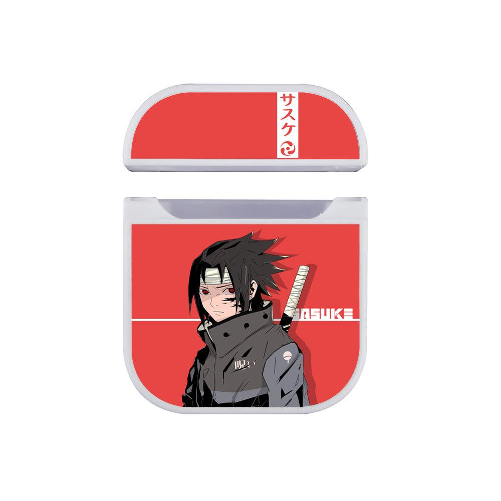 Naruto on Sasuke The Enlightener of Uchiha Apple Airpods Case White