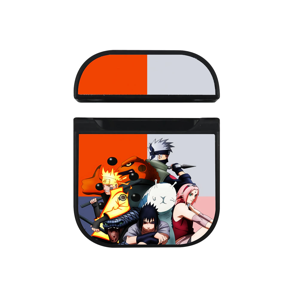 Naruto team 7 Kuchiyose Apple Airpods Case Black