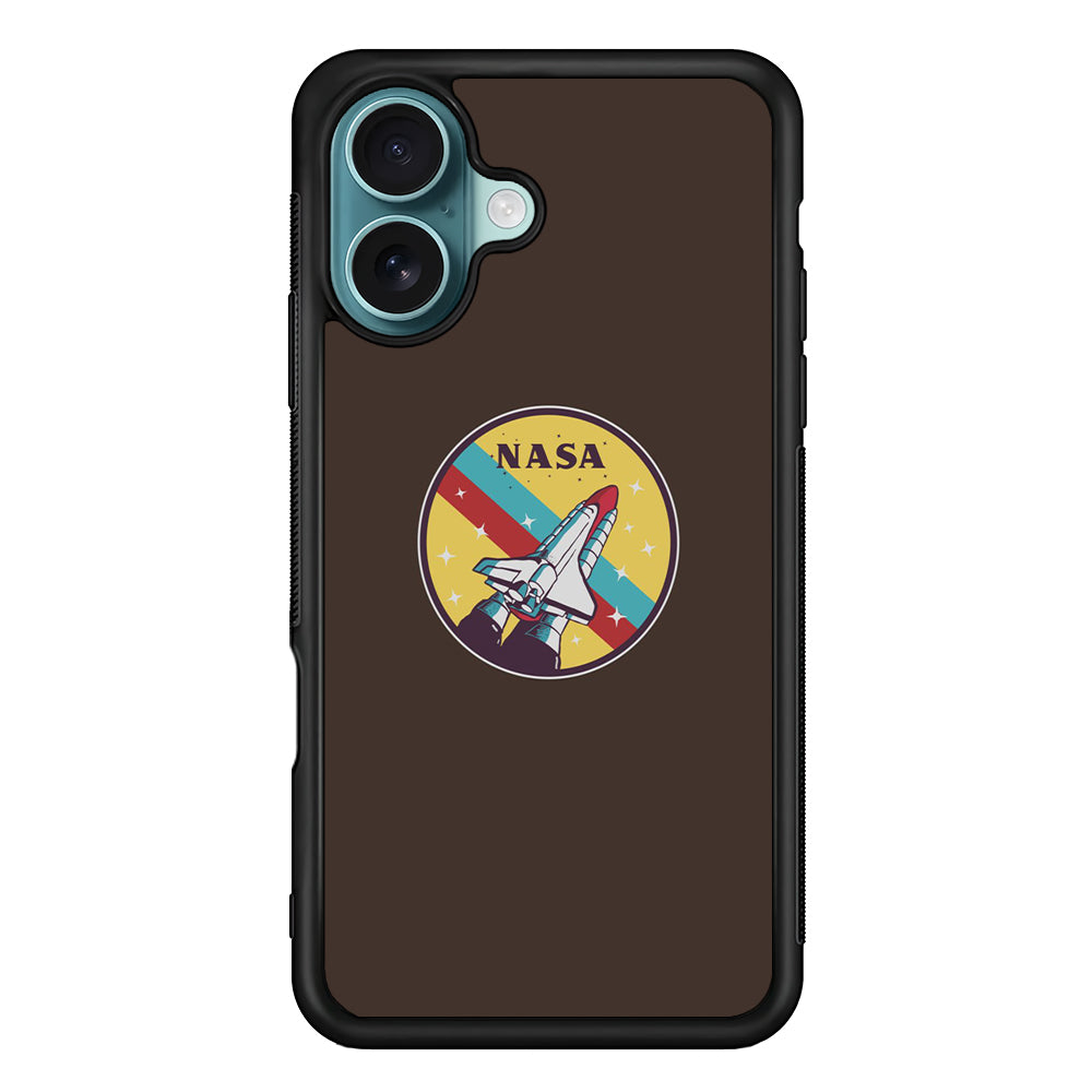 Nasa Dark Aircraft Icon iPhone 17 Case