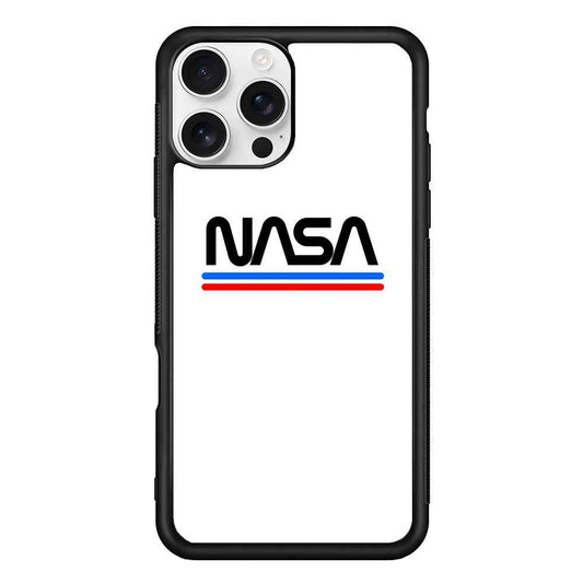Nasa White Stripe iPhone 16 Pro Max Case