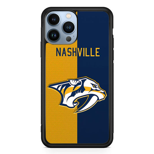 Nashville Predators Two Side Colour iPhone 15 Pro Case - Carneyforia