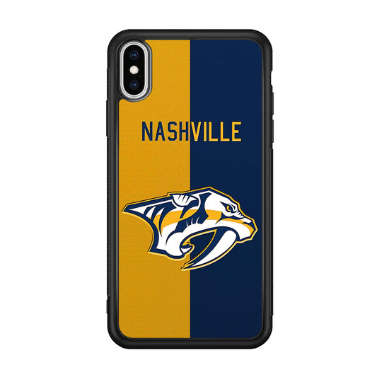 Nashville Predators Two Side Colour iPhone X Case