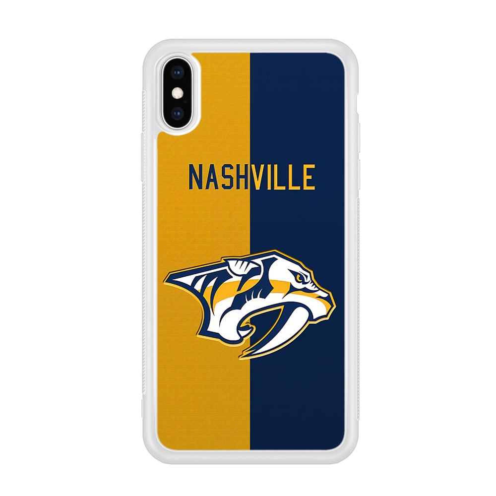 Nashville Predators Two Side Colour iPhone X Case