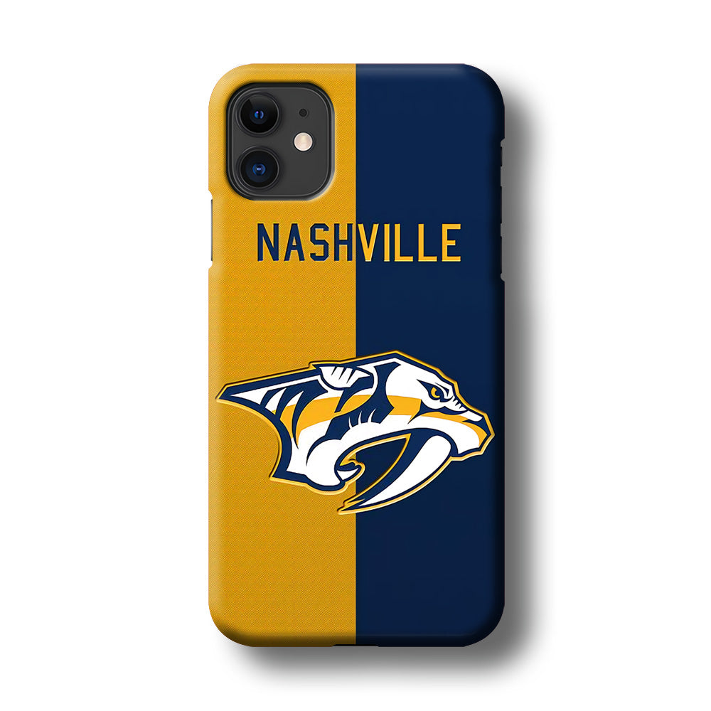 Nashville Predators Two Side Colour iPhone 11 Case