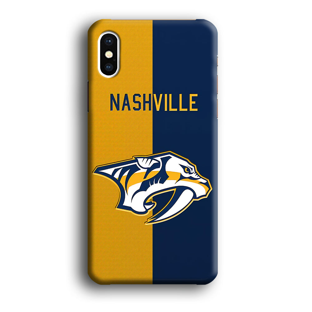 Nashville Predators Two Side Colour iPhone X Case