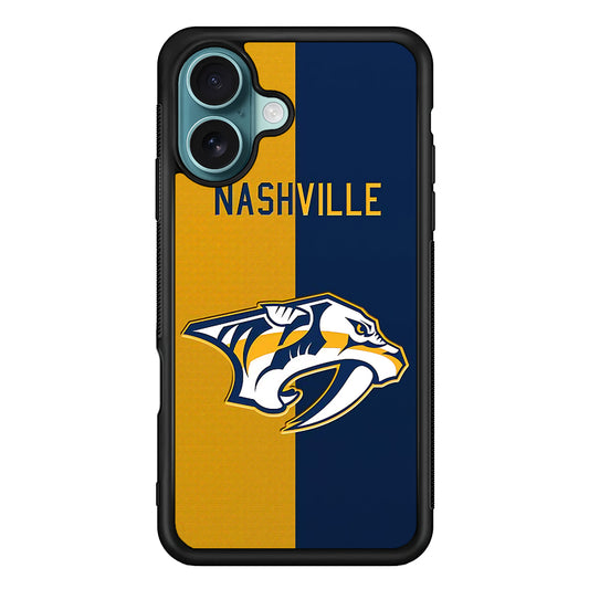Nashville Predators Two Side Colour iPhone 16 Case