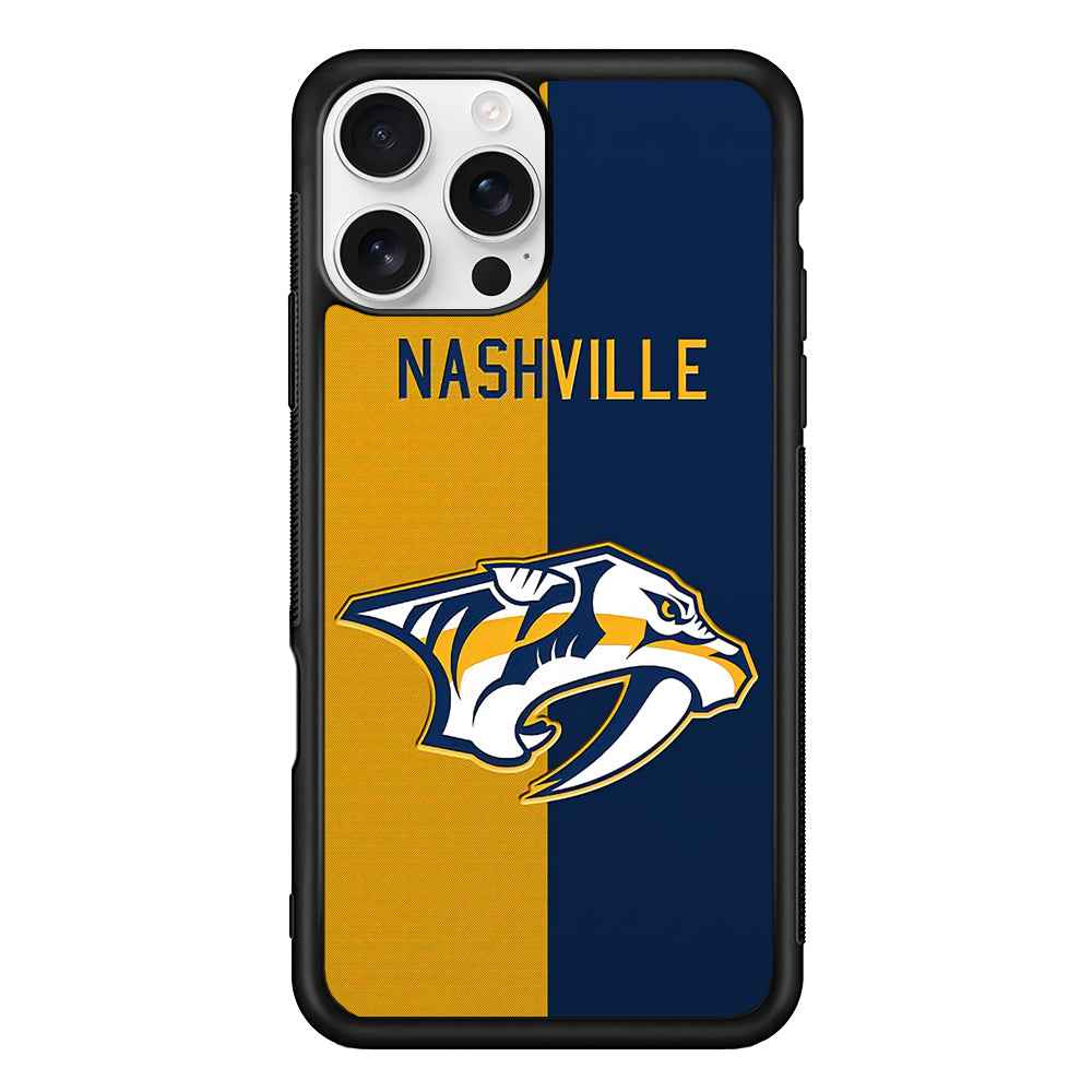 Nashville Predators Two Side Colour iPhone 16 Pro Case