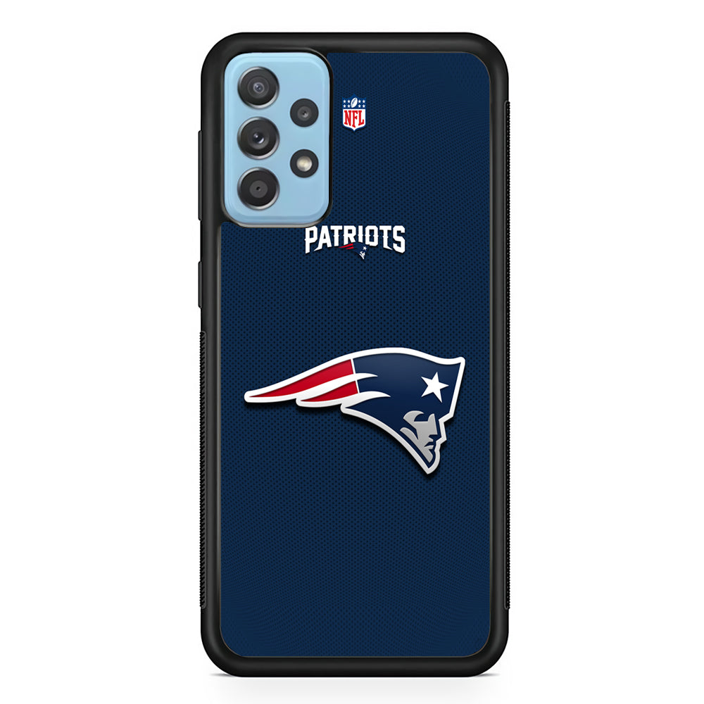 New England Patriots Letter on Jersey Samsung Galaxy A72 Case