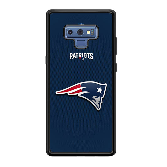 New England Patriots Letter on Jersey Samsung Galaxy Note 9 Case