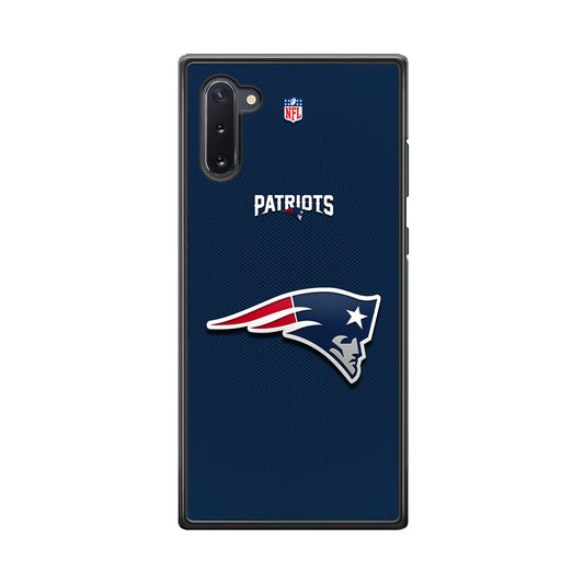 New England Patriots Letter on Jersey Samsung Galaxy Note 10 Case