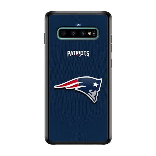 New England Patriots Letter on Jersey Samsung Galaxy S10 Plus Case