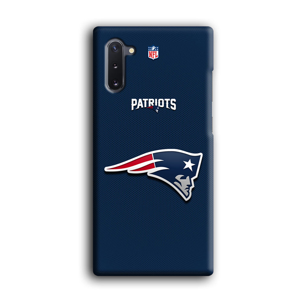 New England Patriots Letter on Jersey Samsung Galaxy Note 10 Case