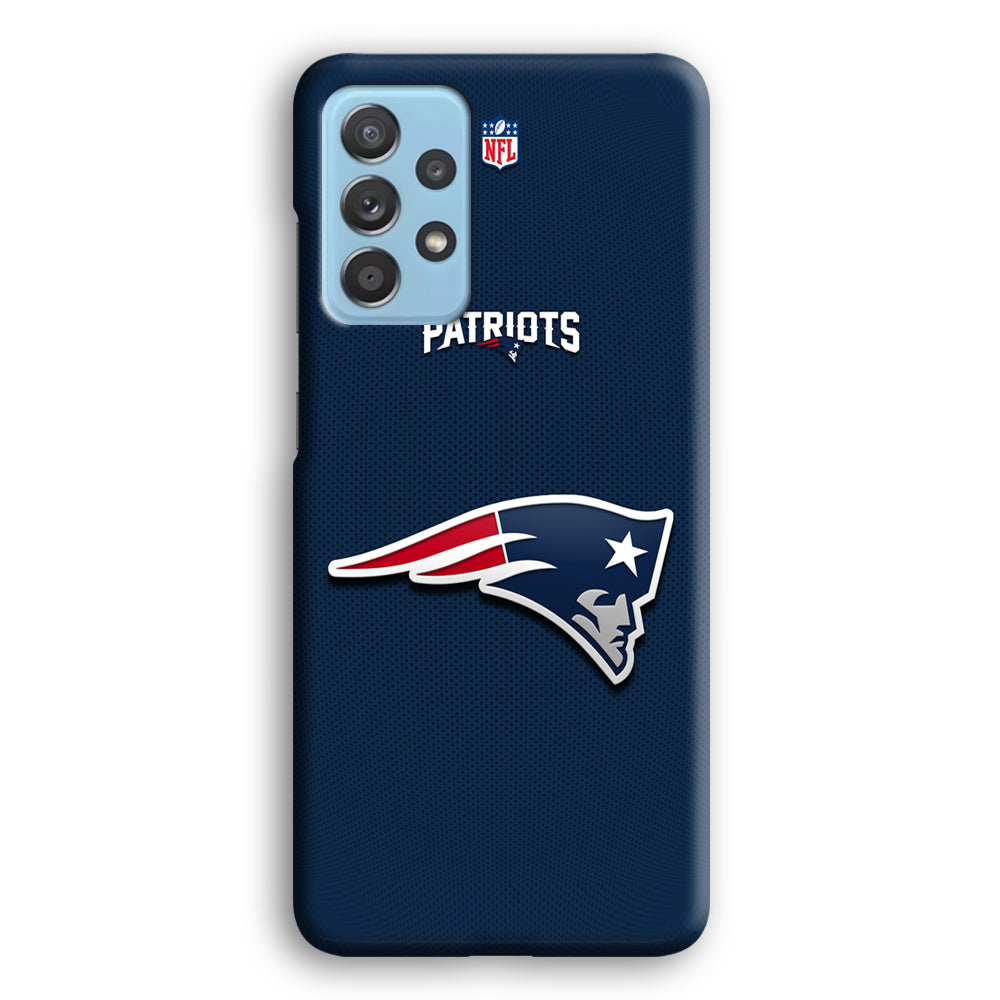 New England Patriots Letter on Jersey Samsung Galaxy A72 Case