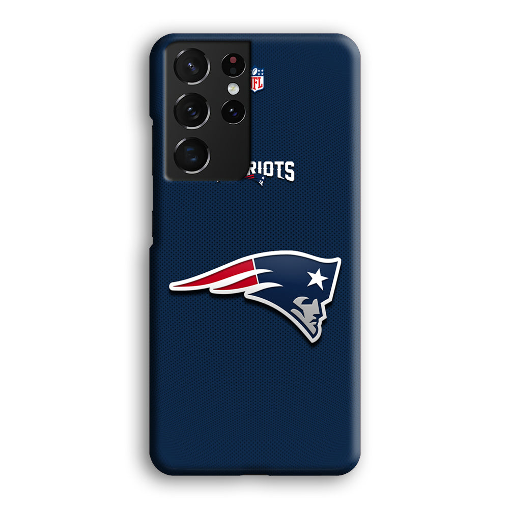 New England Patriots Letter on Jersey Samsung Galaxy S21 Ultra Case