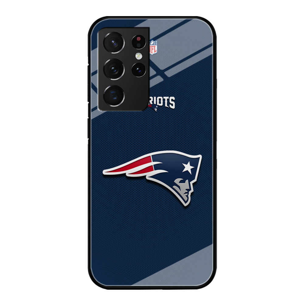 New England Patriots Letter on Jersey Samsung Galaxy S21 Ultra Case