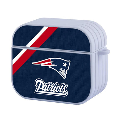 New England Patriots White Red Shawl Apple Airpods 4 Case White