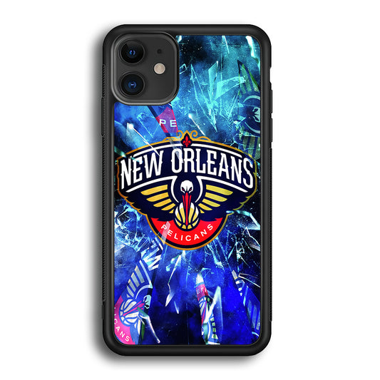 New Orleans Pelicans Pieces Of Logo iPhone 12 Case