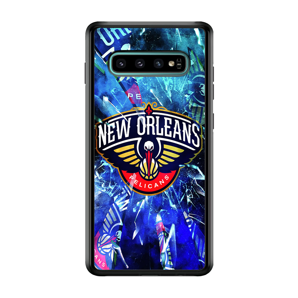 New Orleans Pelicans Pieces Of Logo Samsung Galaxy S10 Case