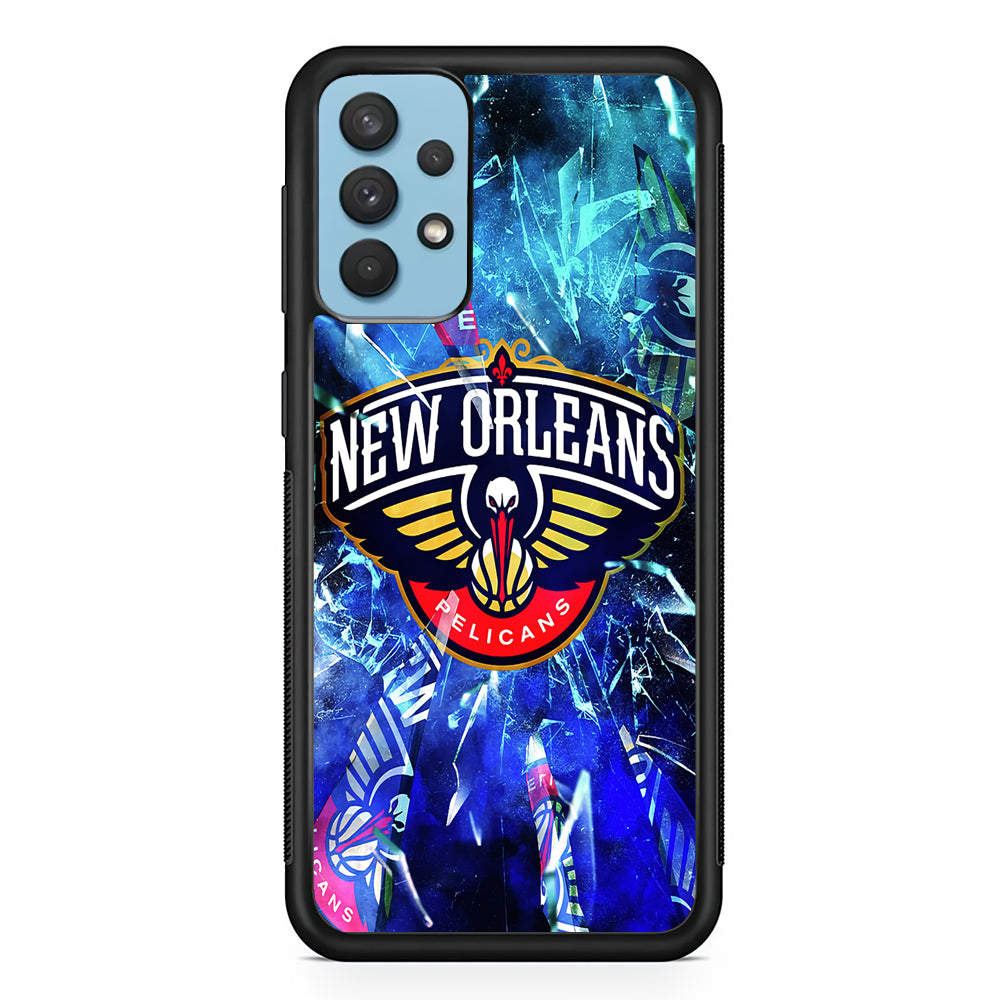 New Orleans Pelicans Pieces Of Logo Samsung Galaxy A32 Case