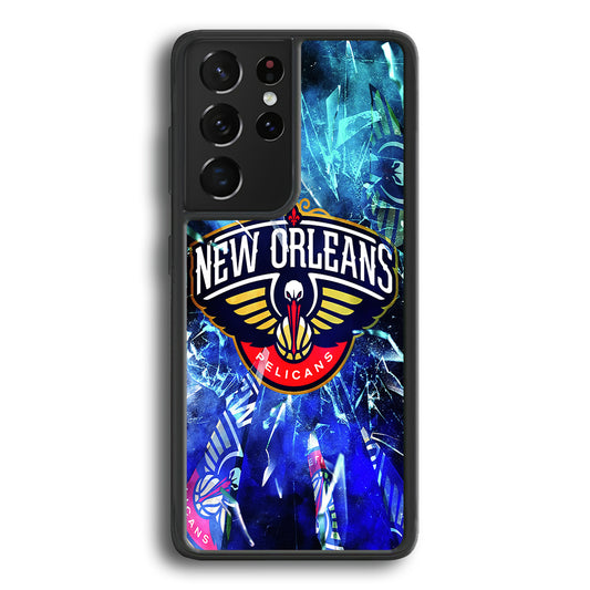 New Orleans Pelicans Pieces Of Logo Samsung Galaxy S21 Ultra Case