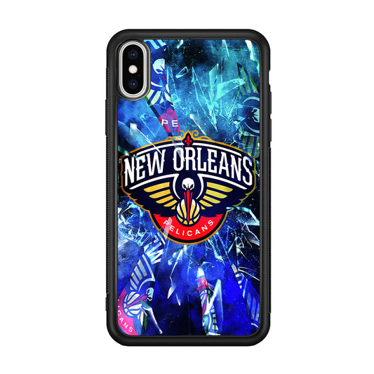 New Orleans Pelicans Pieces Of Logo iPhone X Case