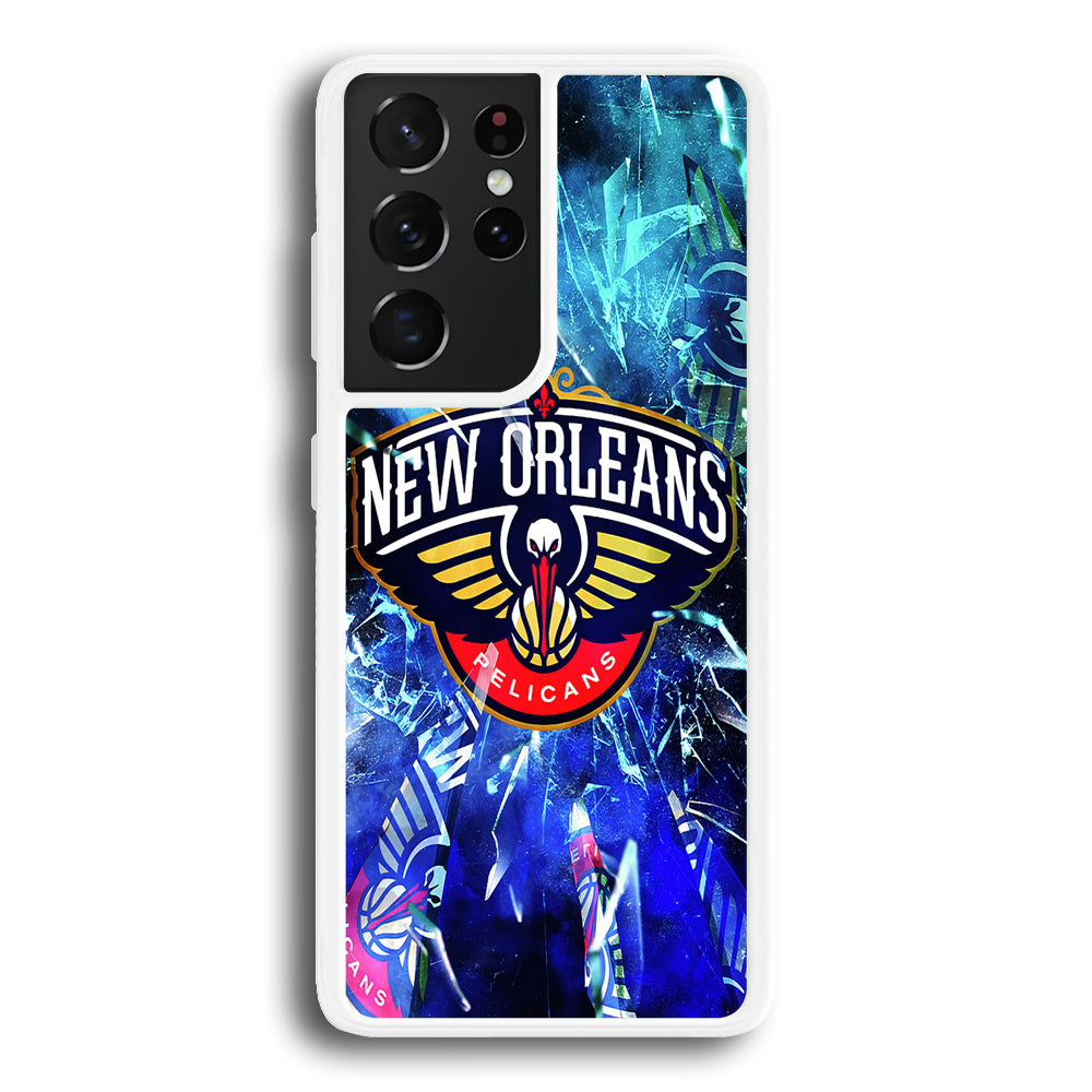 New Orleans Pelicans Pieces Of Logo Samsung Galaxy S21 Ultra Case