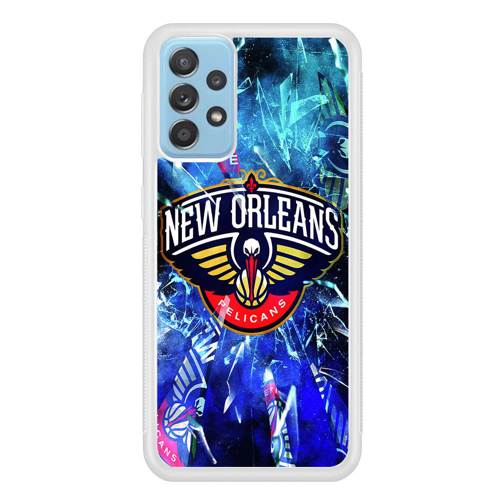 New Orleans Pelicans Pieces Of Logo Samsung Galaxy A72 Case