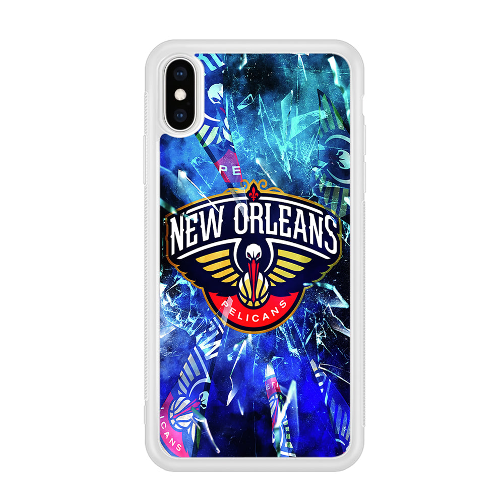 New Orleans Pelicans Pieces Of Logo iPhone X Case