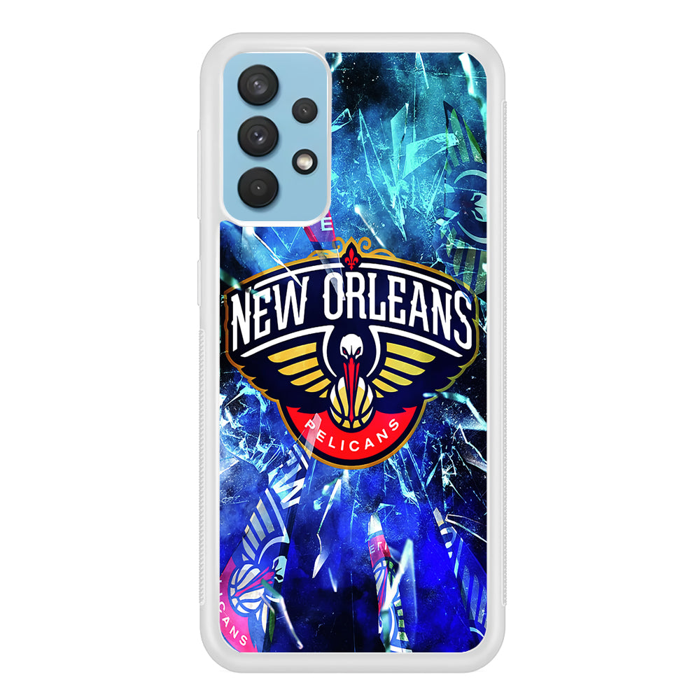 New Orleans Pelicans Pieces Of Logo Samsung Galaxy A32 Case