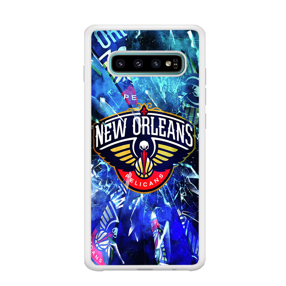 New Orleans Pelicans Pieces Of Logo Samsung Galaxy S10 Case