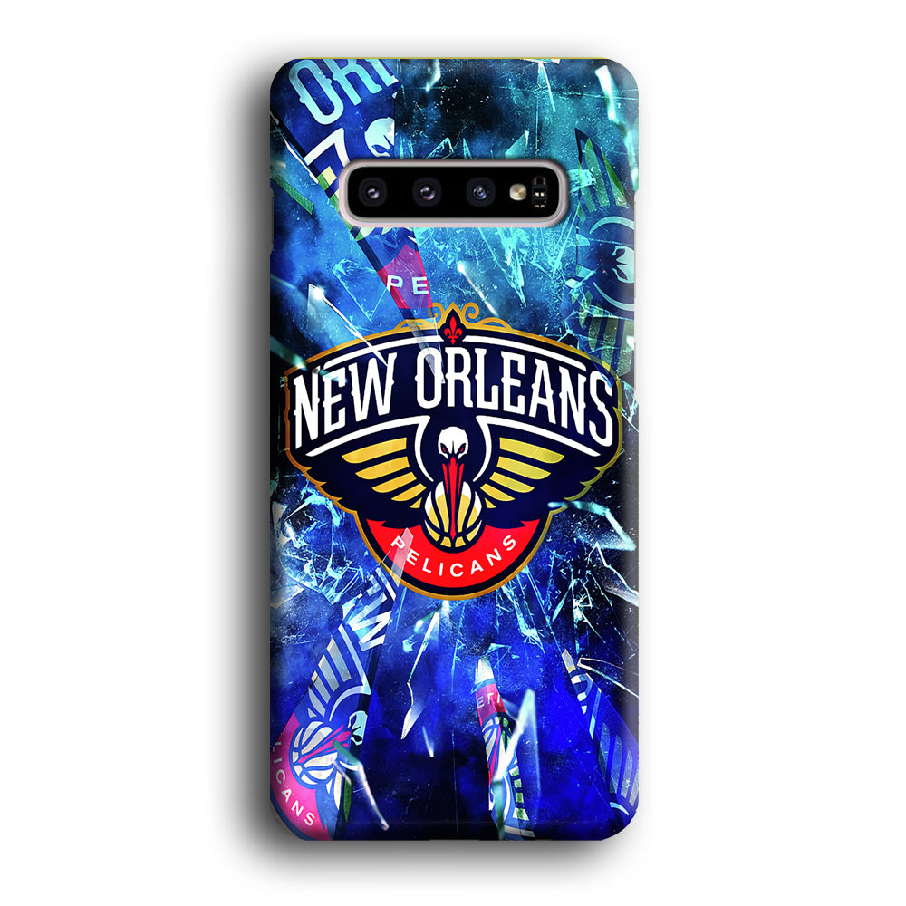 New Orleans Pelicans Pieces Of Logo Samsung Galaxy S10 Case