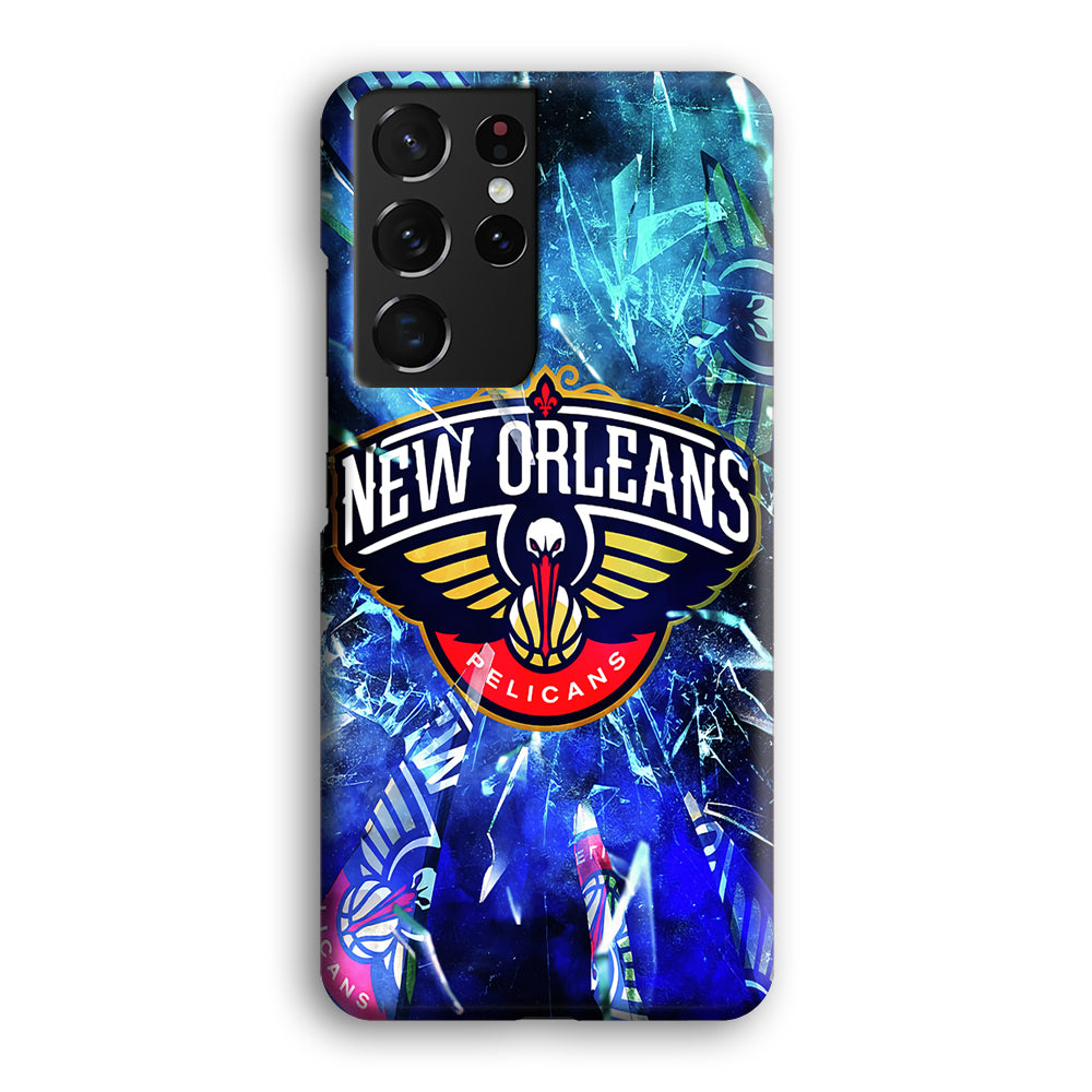 New Orleans Pelicans Pieces Of Logo Samsung Galaxy S21 Ultra Case