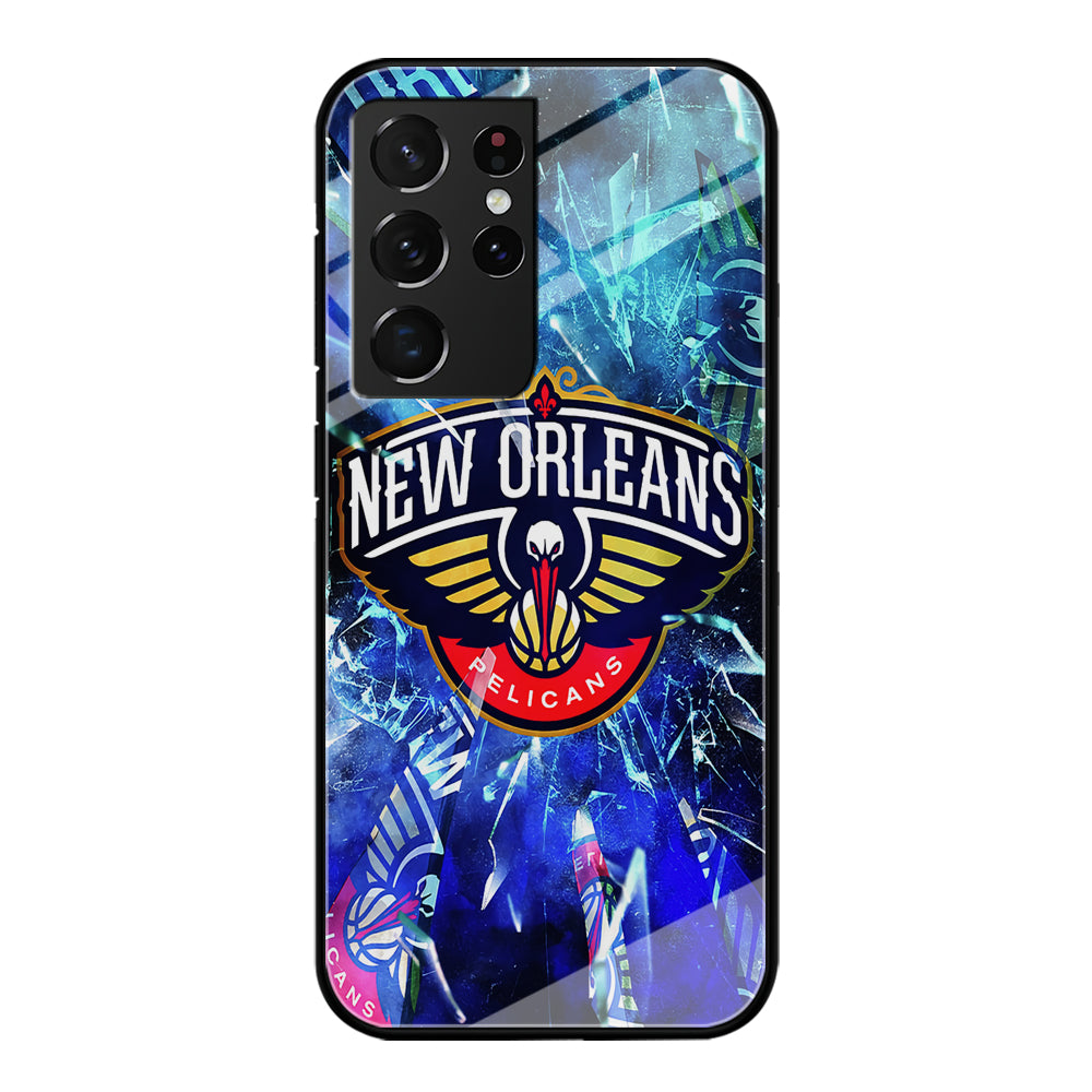 New Orleans Pelicans Pieces Of Logo Samsung Galaxy S21 Ultra Case