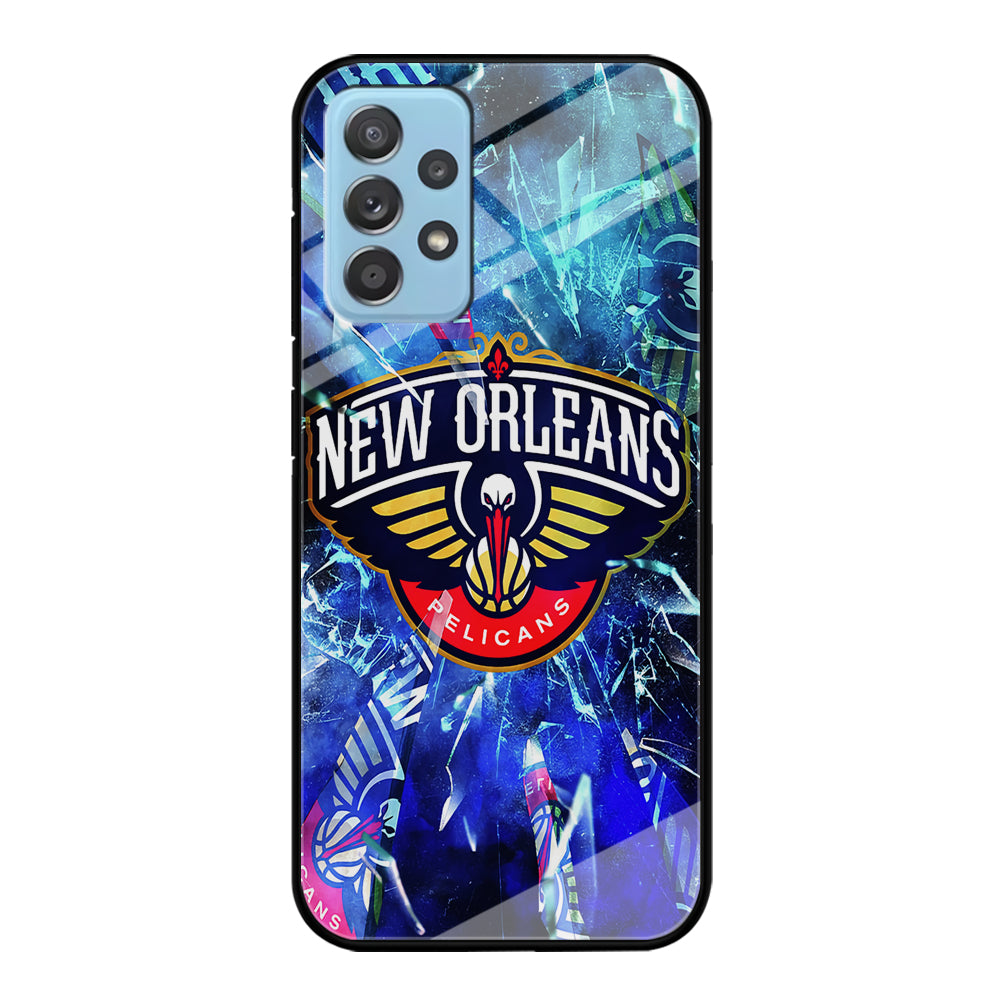 New Orleans Pelicans Pieces Of Logo Samsung Galaxy A72 Case