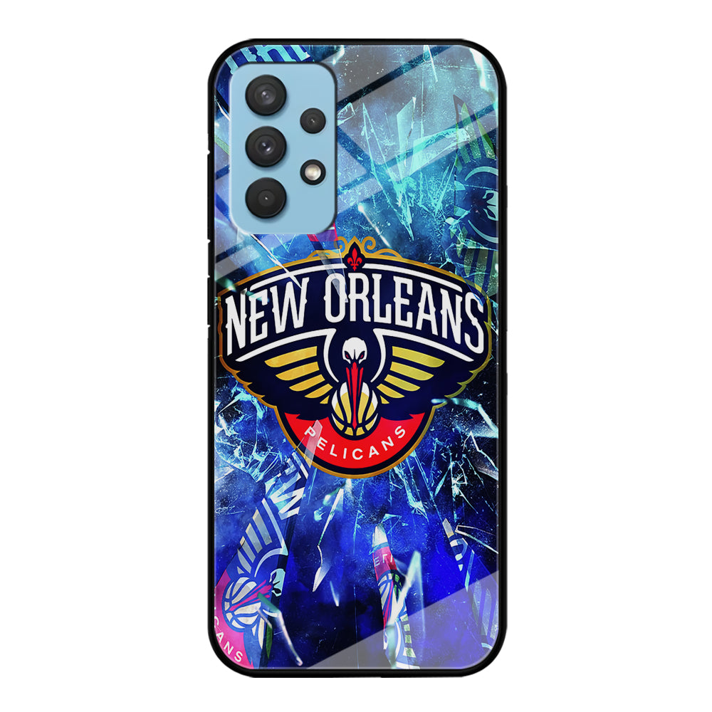 New Orleans Pelicans Pieces Of Logo Samsung Galaxy A32 Case