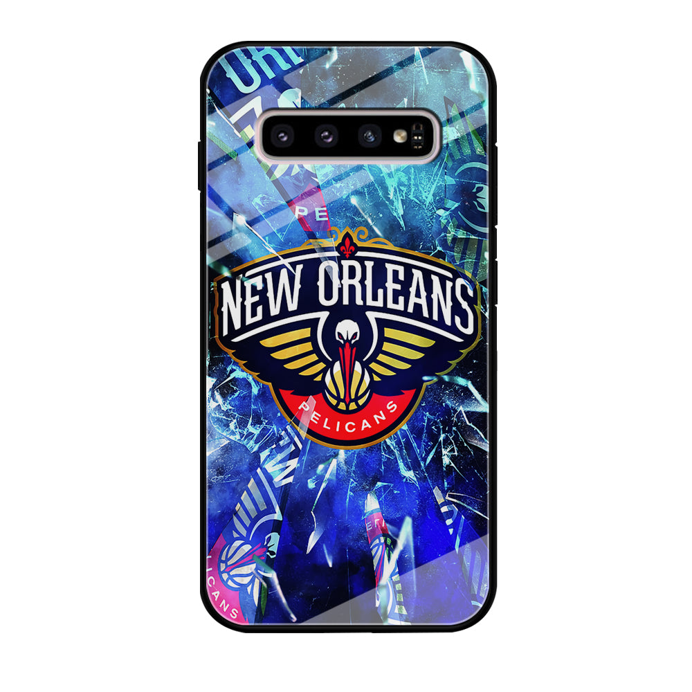 New Orleans Pelicans Pieces Of Logo Samsung Galaxy S10 Case