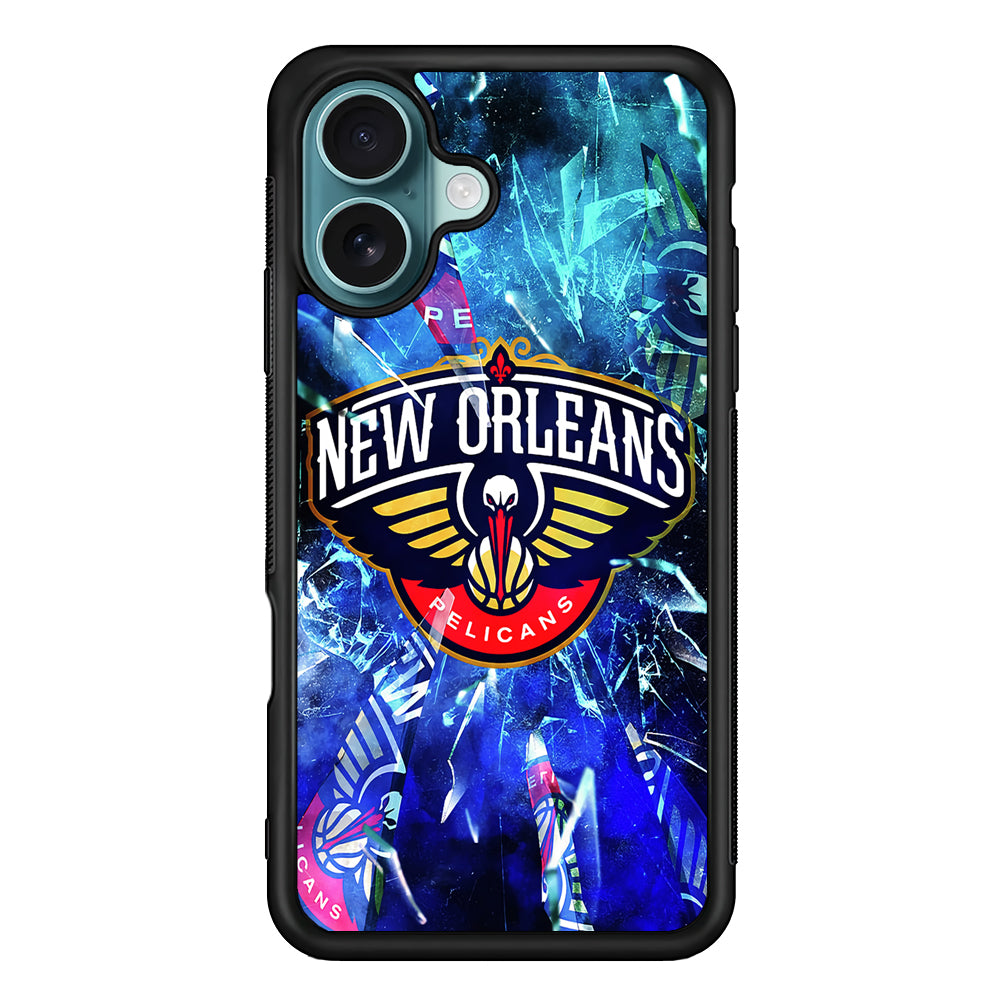 New Orleans Pelicans Pieces Of Logo iPhone 16 Case