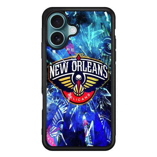 New Orleans Pelicans Pieces Of Logo iPhone 16 Case