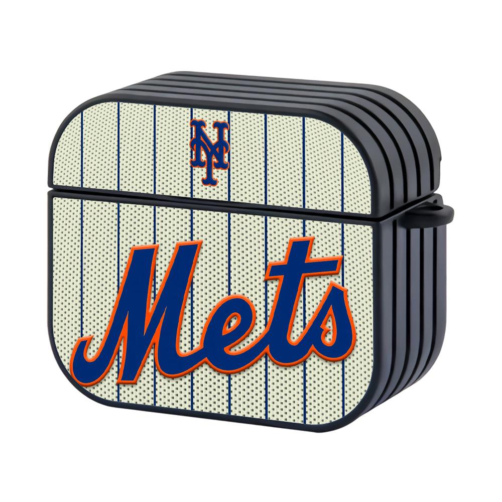 New York Mets Shadows Form Apple Airpods 4 Case Black