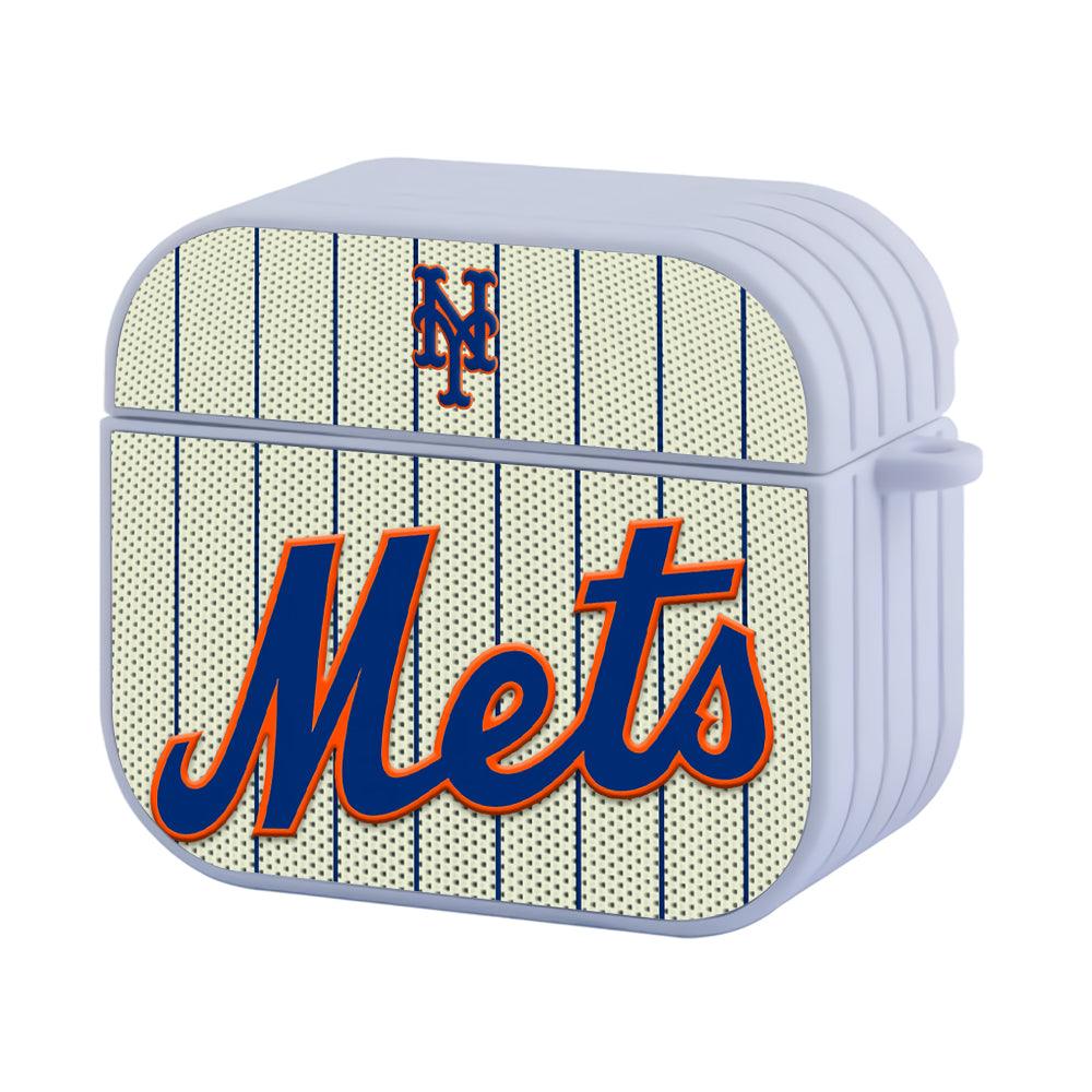 New York Mets Shadows Form Apple Airpods 4 Case White
