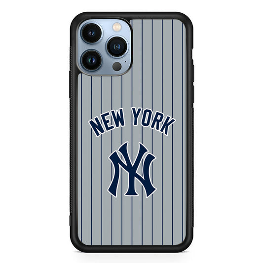 New York Yankees Curves Line Jersey iPhone 15 Pro Case - Carneyforia