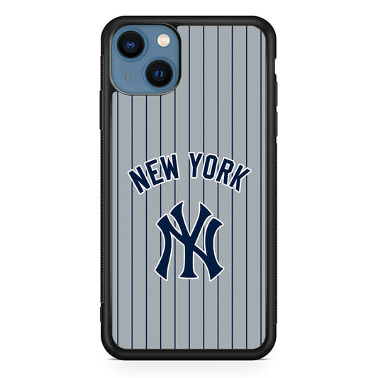 New York Yankees Curves Line Jersey iPhone 15 Case - Carneyforia