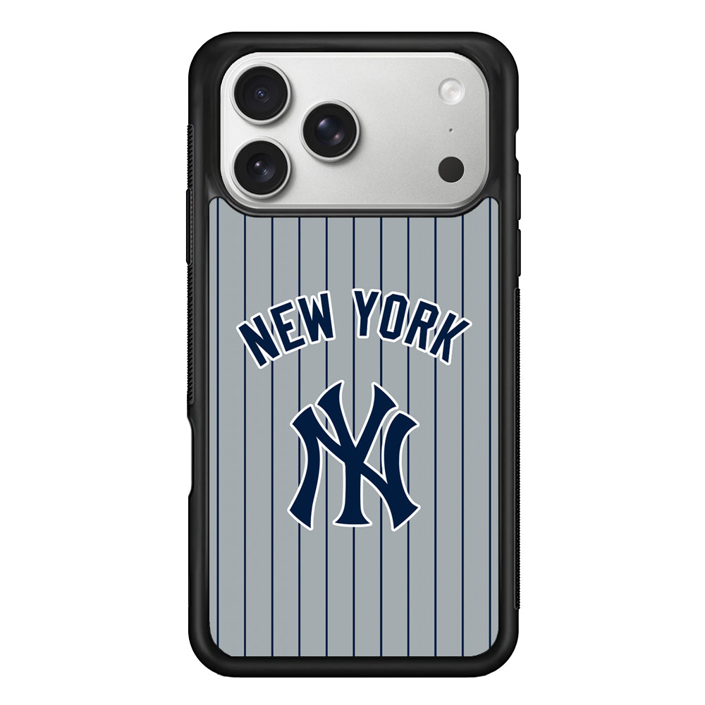 New York Yankees Curves Line Jersey iPhone 17 Pro Case