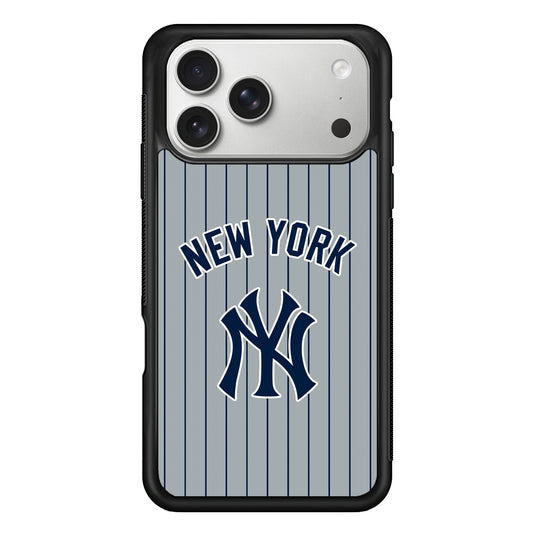 New York Yankees Curves Line Jersey iPhone 17 Pro Case