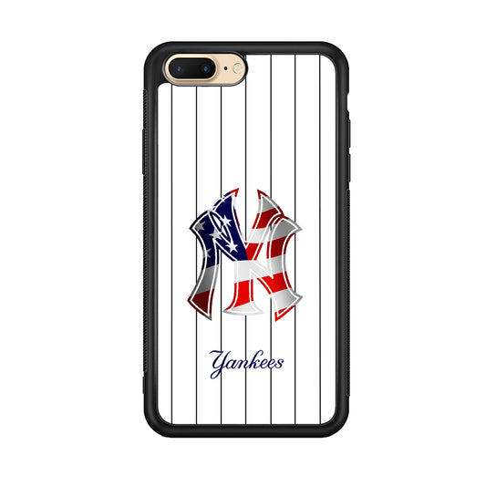 New York Yankees Flag Adaptation iPhone 8 Plus Case