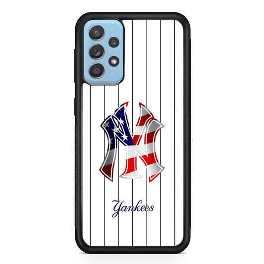 New York Yankees Flag Adaptation Samsung Galaxy A72 Case