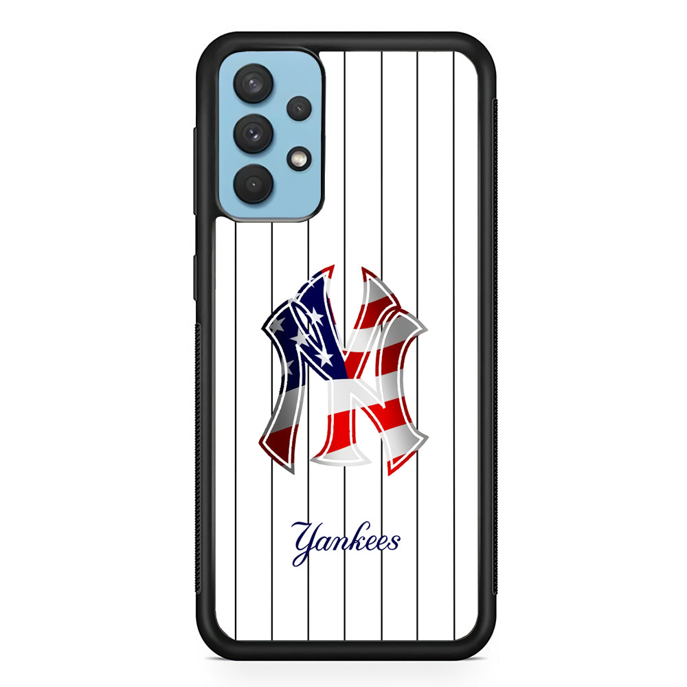 New York Yankees Flag Adaptation Samsung Galaxy A32 Case